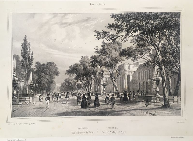 Madrid, Vue du Prado et du Musée / Madrid, Vista del Prado y del Museo