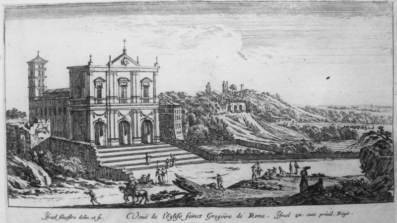Veue de l' Eglise Sainct Gregoire de Rome / Vista de la Iglesia de San Gregorio de Roma