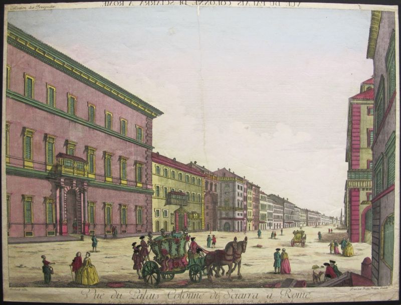 Vue du Palais Colonne di Sciarra a Rome (Palacio Colonna)