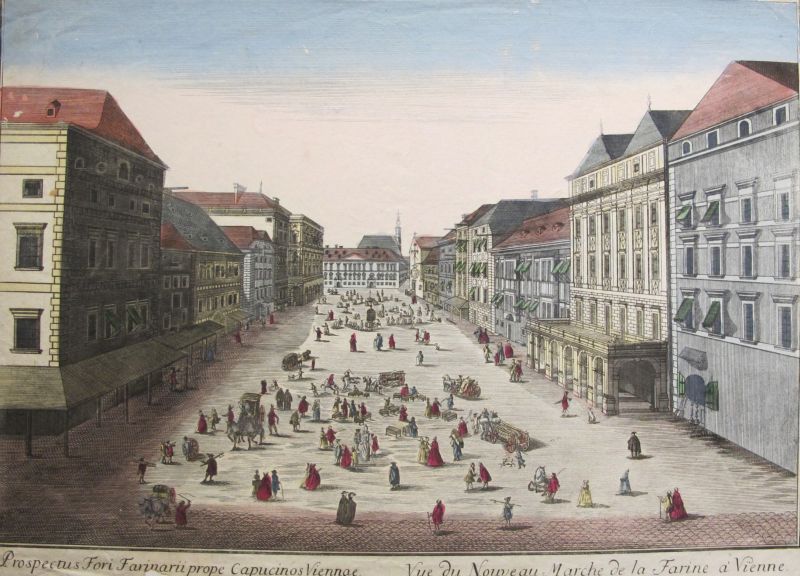 Vue du Nouveau Marche de la Farine a Vienne (Viena)
