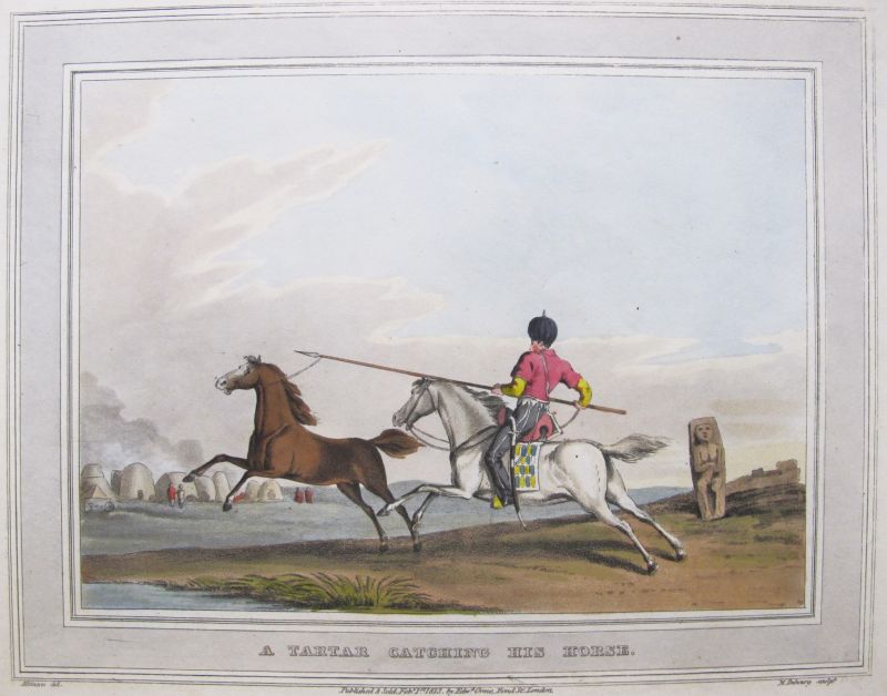 A Tartar Catching his Horse / Un Tártaro Atrapando su Caballo