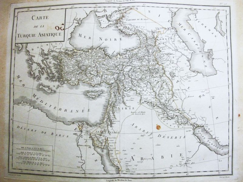 Carte de la Turquie Asiatique / Mapa de la Turquia Asiática