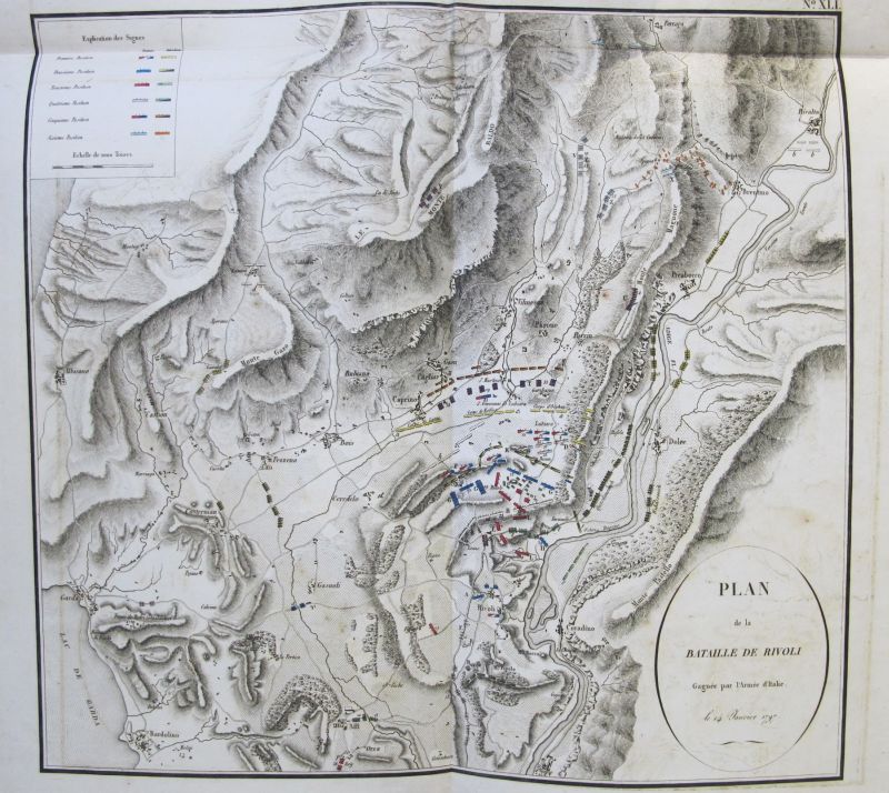 Plan de la Bataille de Rivoli, Gagnée par l'Armée française, le 14 Janvier 1797