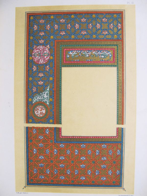 La Décoration Arabe - Pl. 45., XVIII eme. Siècle