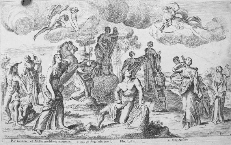 Niobe cum liberis moriens / Niobe con sus Hijos Muriendo / Slying of Niobe 's Children