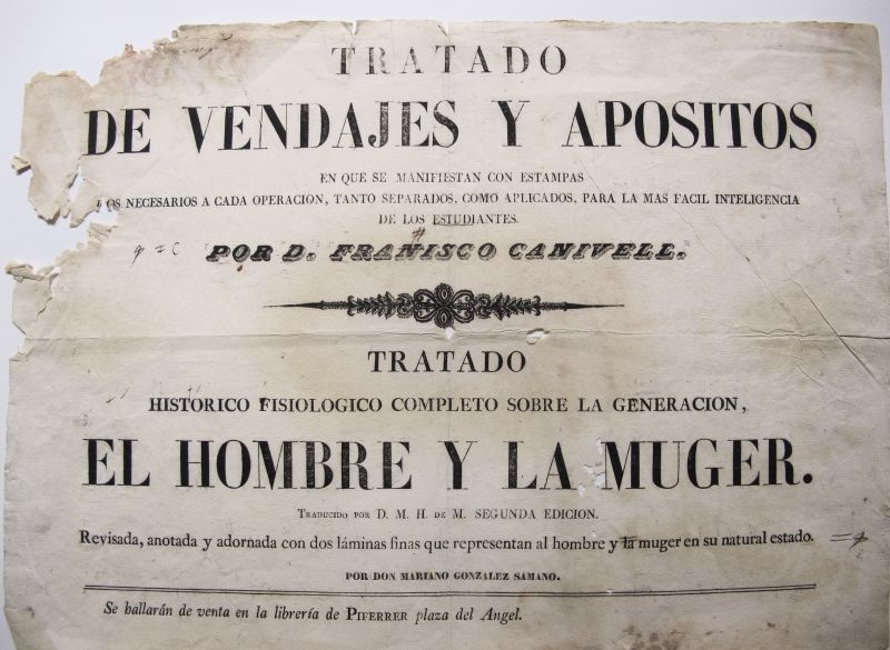 Cartel - Tratado de Vendajes y Apósitos