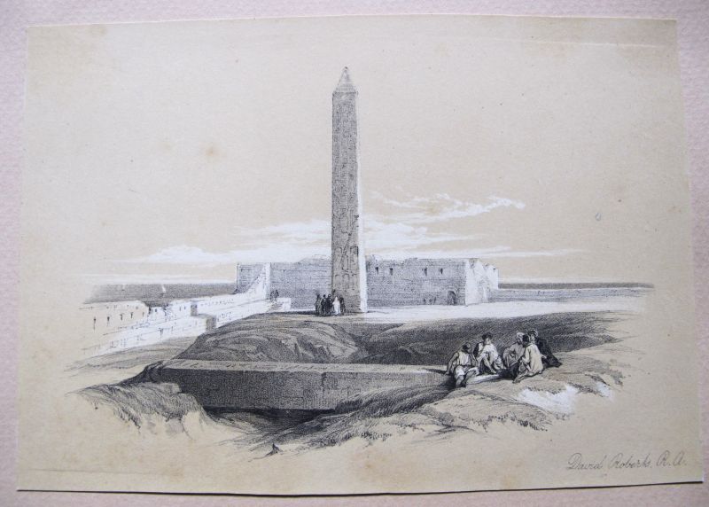 Obelisk at Alexandria, Commonly Called Cleopatra's Needle / Obelisco de Alejandria, comúnmente llamado La Aguja de Cleopatra