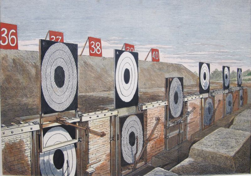 The Wimbledon Prize Meeting - View of the new Canvas Targets and Dummy