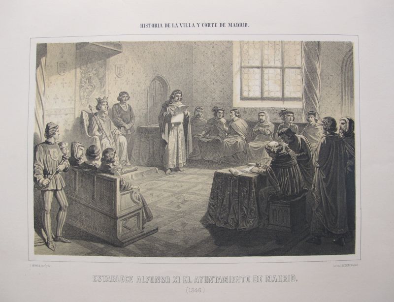 Historia de la Villa y Corte de Madrid - Establece Alfonso XI el ayuntamiento de Madrid (1346)