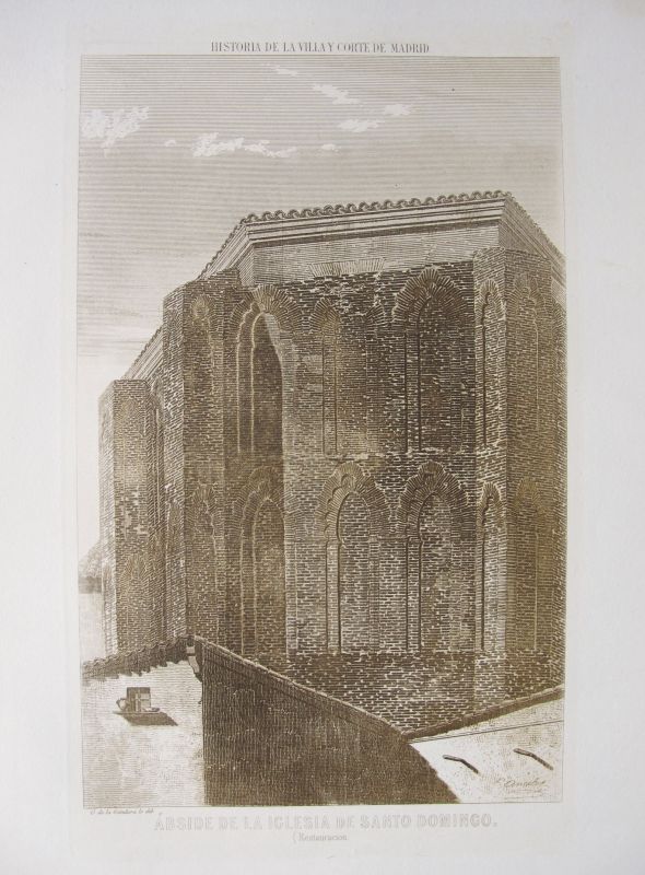 Historia de la Villa y Corte de Madrid - Ábside de la Iglesia de Santo Domingo (Restauración)