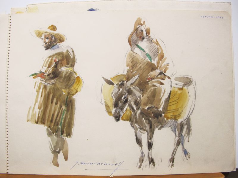 Tetuan 1951 (Acuarela)