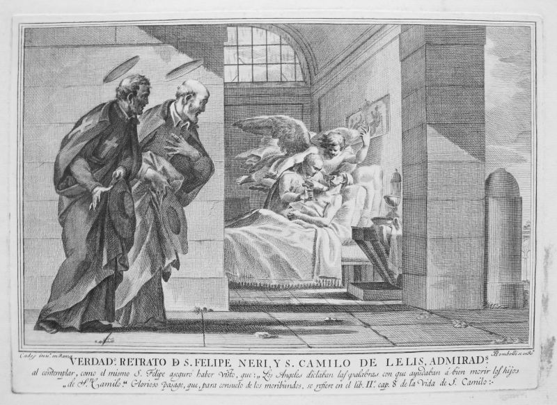 San Felipe Neri con San Camilo de Lelis / Saint Philip Neri with Saint Camillus de Lellis