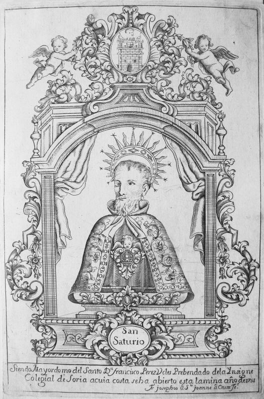 San Saturio, Siendo mayordomo del Santo Dn. Francisco Perez Ucles [...]