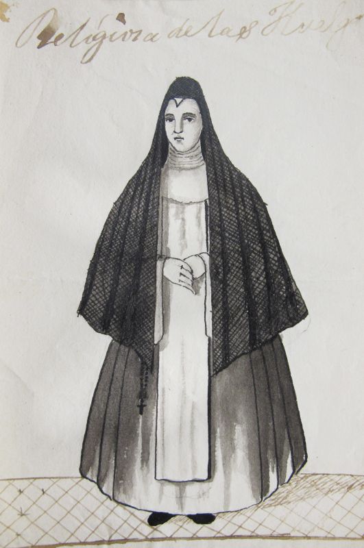 Religiosa de las Huelgas (Tinta y Acuarela)