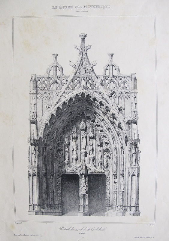 Le Moyen Age Pittoresque, France XVe Siecle - Portail du Nord de la Cathédrale à Sena