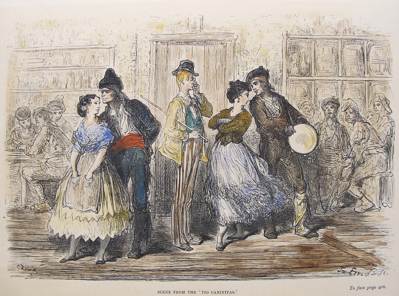 Escena de Tio Caniyitas, Zarzuela de M. Soriano Fuentes / Scene from the Tio Caniyitas / Scène du Tio Caniyitas