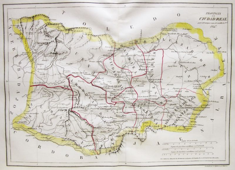 Provincia de Ciudad Real parte del antiguo reyno de Castilla la Nva.