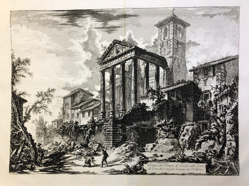 Veduta del Tempio di Ercole nella Citta di Cora