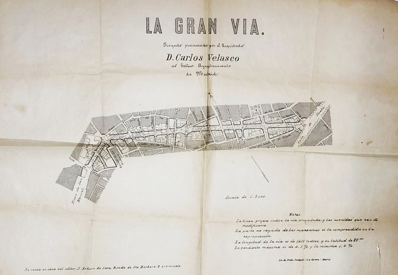 Gran Vía, Proyecto de Carlos Velasco
