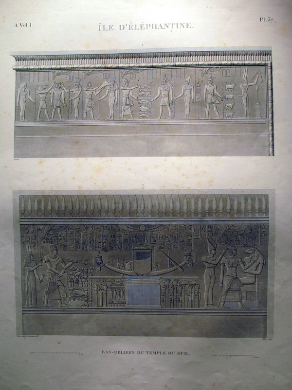 ÎLE D'ÉLÉPHANTINE. A.Vol.I-Pl.37 - Bas-Reliefs du Temple du Sud