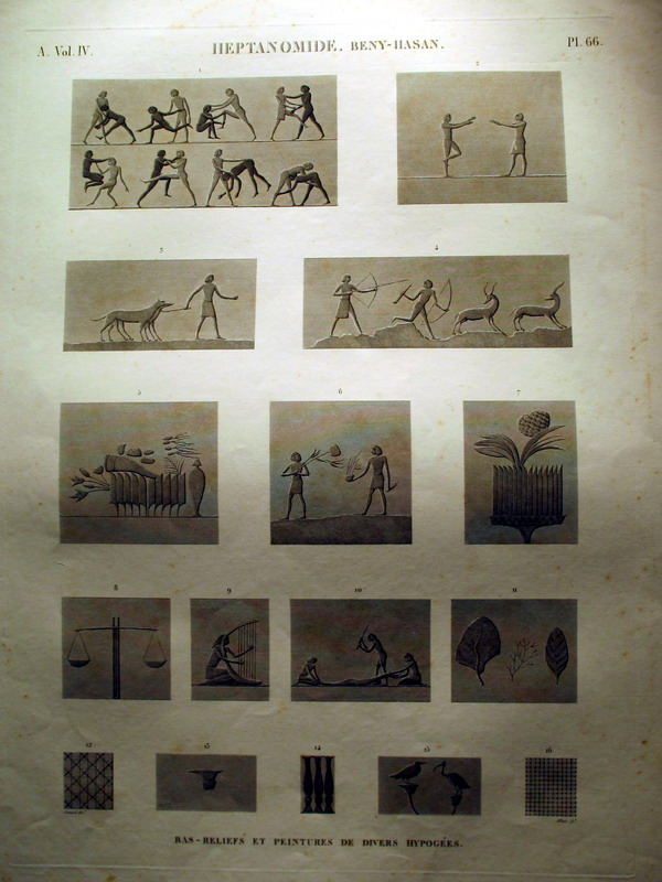 HEPTANOMIDE (Beny-Hasan). A.Vol.IV-Pl.66 - Bas-Reliefs et Peintures de divers Hypogées