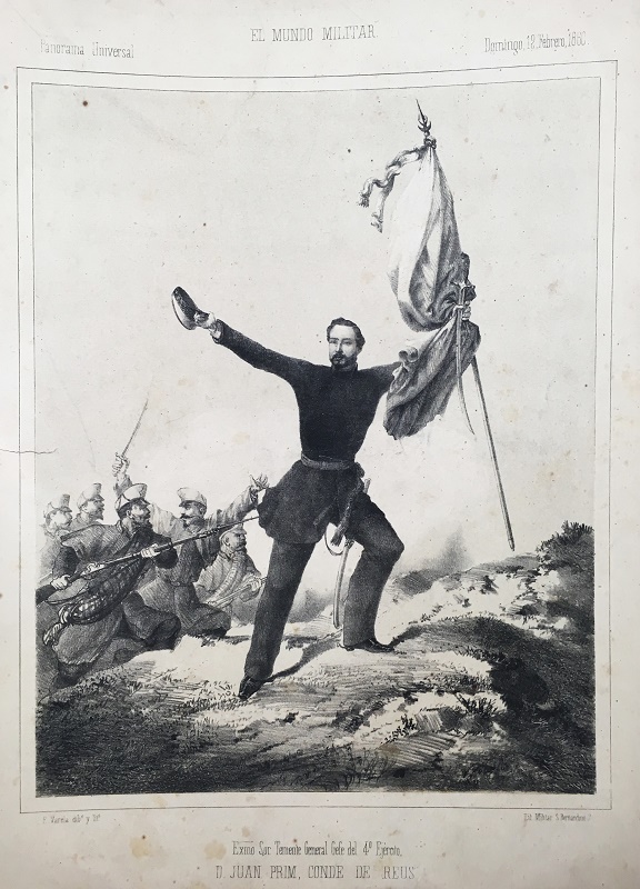Exmo. Sor. Teniente General Gefe del 4º Ejercito, D. Juan Prim, Conde de Reus