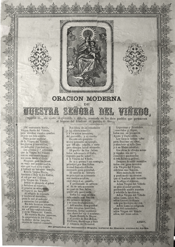 Oración Moderna de Nuestra Señora del Viñedo