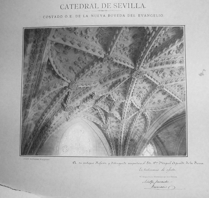 Catedral de Sevilla. Costado O.E. de la nueva Bóveda del Evangelio