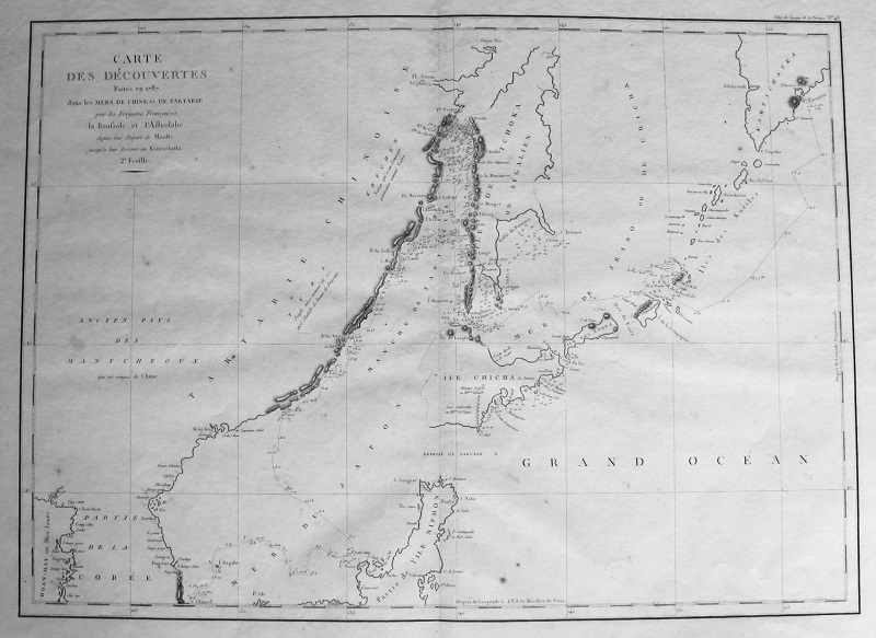 Carte des Découvertes faites en 1787 dans les Mers de Chine et Tartarie