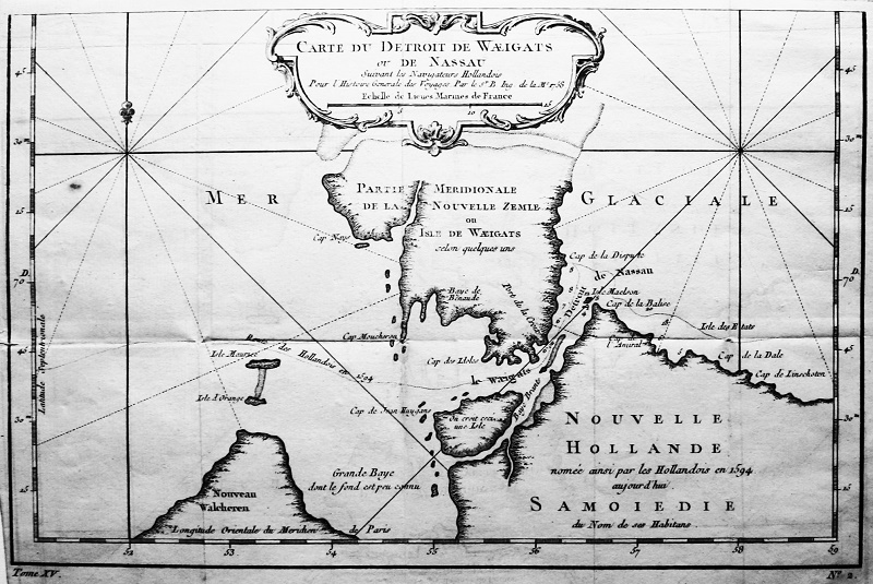 Carte du Detroit de Waeigats ou de Nassau - Tome XV. Nº 2.