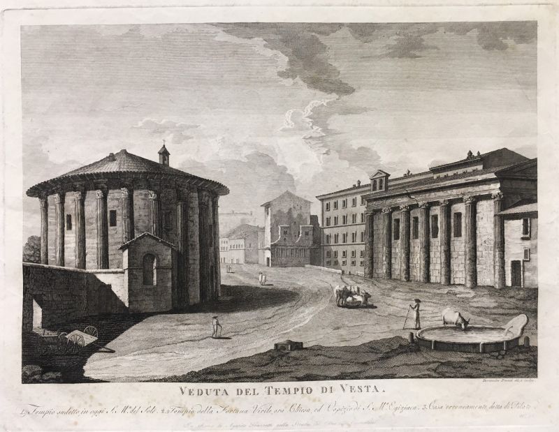 Veduta del Tempio di Vesta