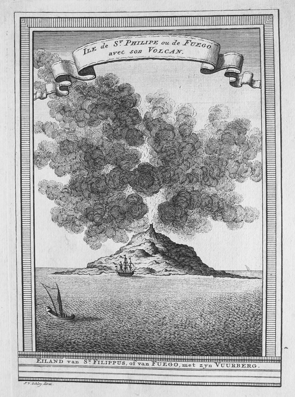 Ile de St. Philipe ou de Fuego avec son Volcan