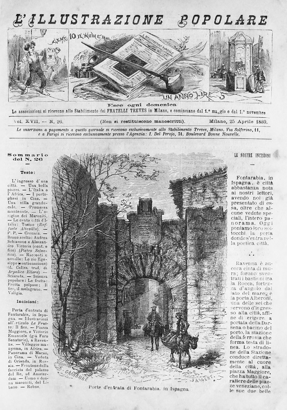 Porta d'Entrata di Fontarabia, in Ispagna / Puerta de Entrada de Fuenterrabía, en España