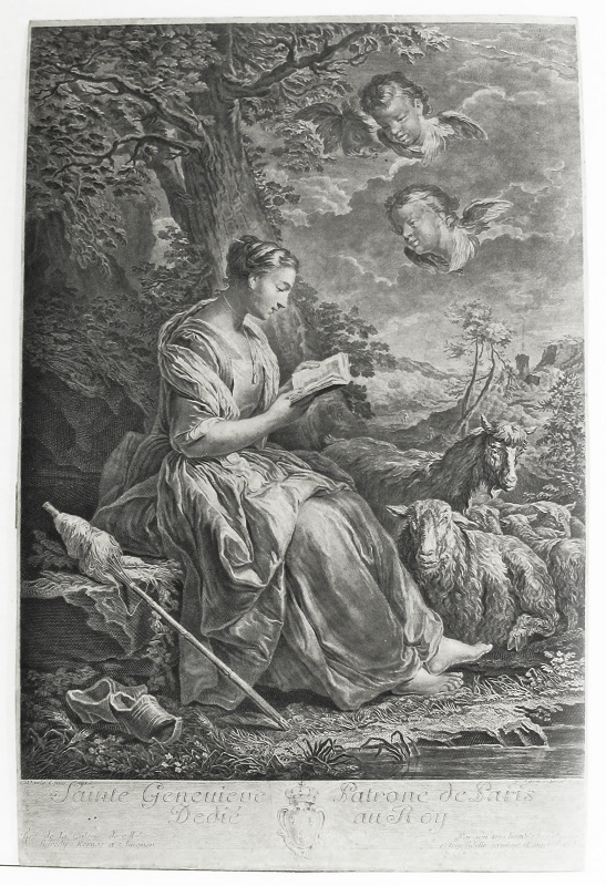 Sainte Genevieve Patrone de Paris Dedié au Roy