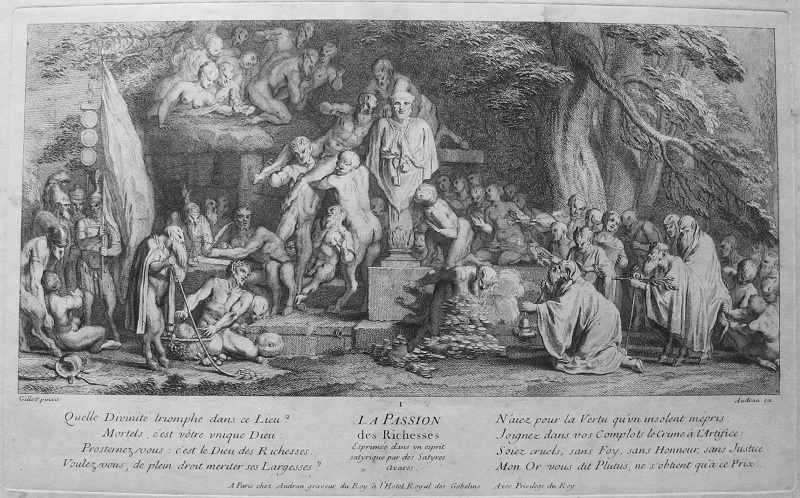 1 La Passion des Richesses Exprimée dans un espirit satyrique par des Satyres Avares