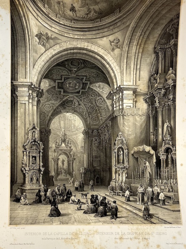 Interior de la Capilla de S. Isidro en la Parroquia de S Andres en Madrid ; Interieur de la Chapelle de St. Isidro dans la Paroisse de St. Andre a Madrid