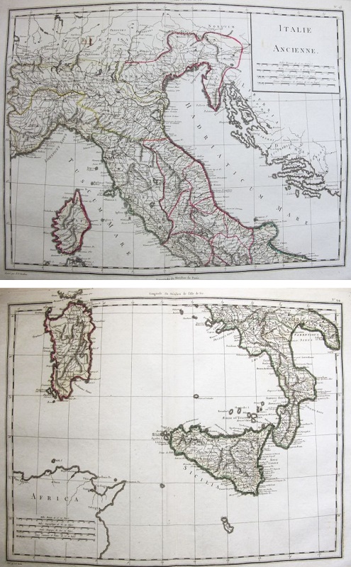 Italie Ancienne / Italia Antigua (2 hojas)
