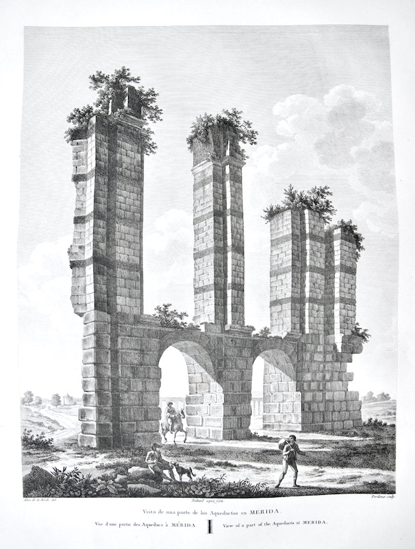 Vista de una Oarte de los Aqueductos en Merida [Acueductos]