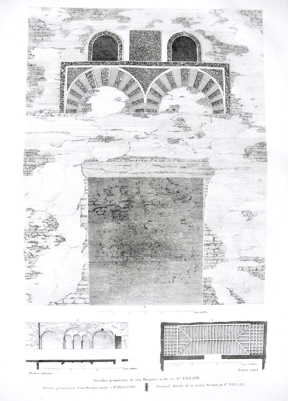 Detalles Geometrales de una Mezquita Arabe en Sn. Felipe (San Felipe, Jativa)