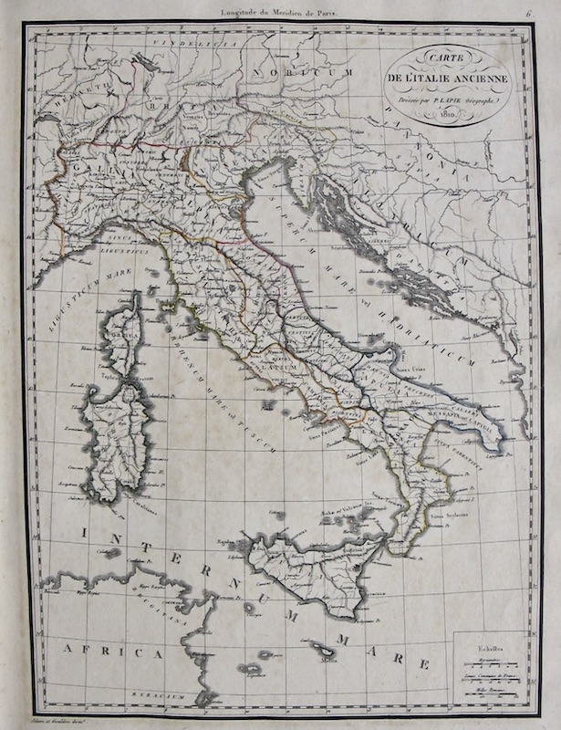 Carte de l' Italie Ancienne [Italia Antigua]