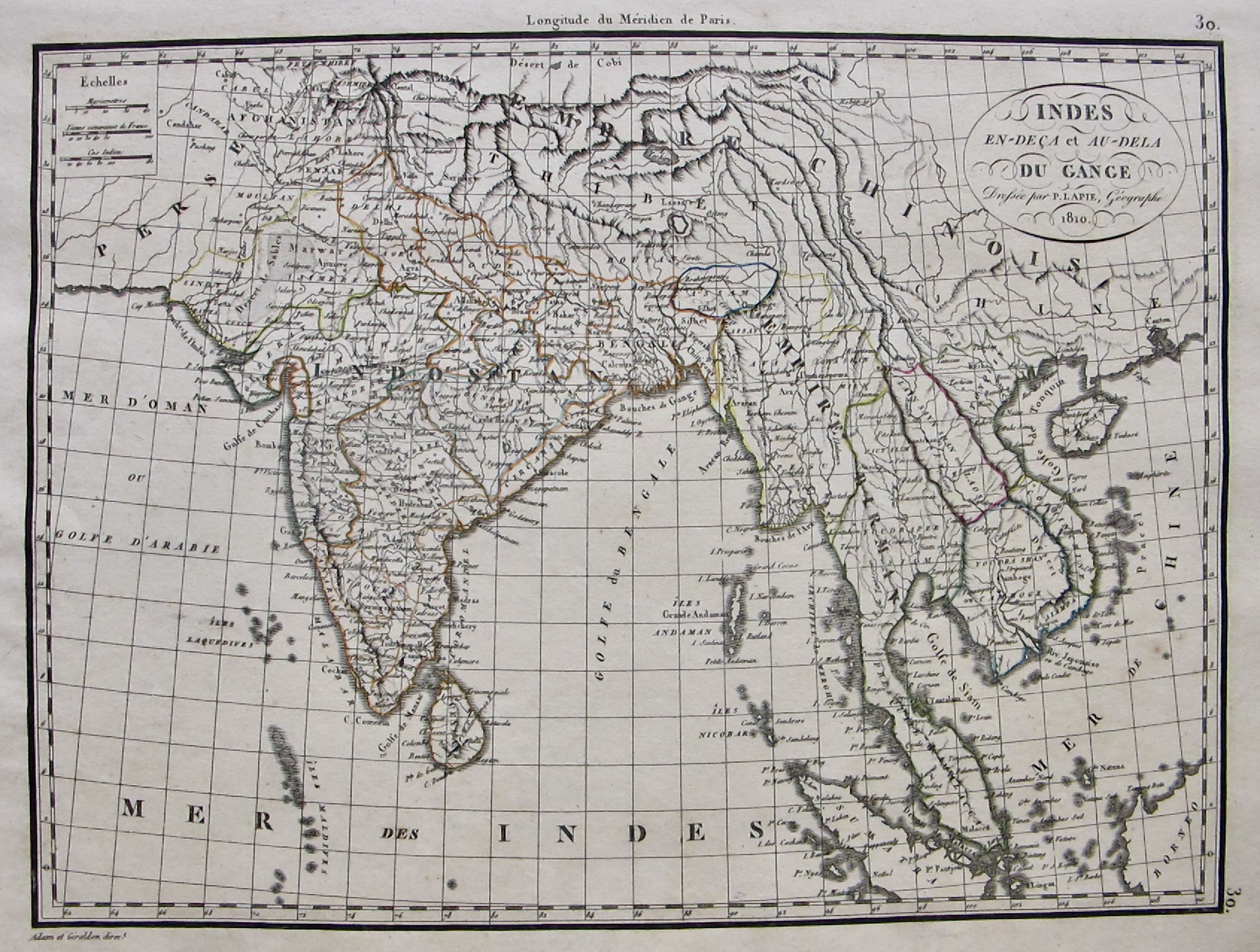 Indes en deça et au-dela du Gange / India a uno y otro lado del Ganges