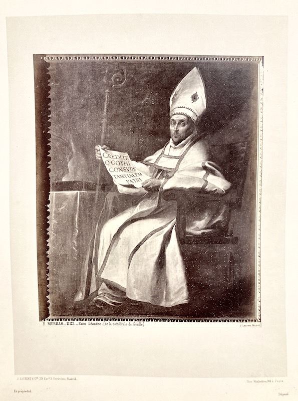 B. MURILLO - 1124 - Saint Leandre (de la Cathedrale de Seville) [San Leandro ; Catedral de Sevilla]