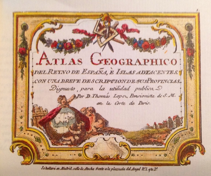 Atlas Geographico del Reyno de España, e islas adyacentes con una breve descripción de sus provincias.(reedicion)