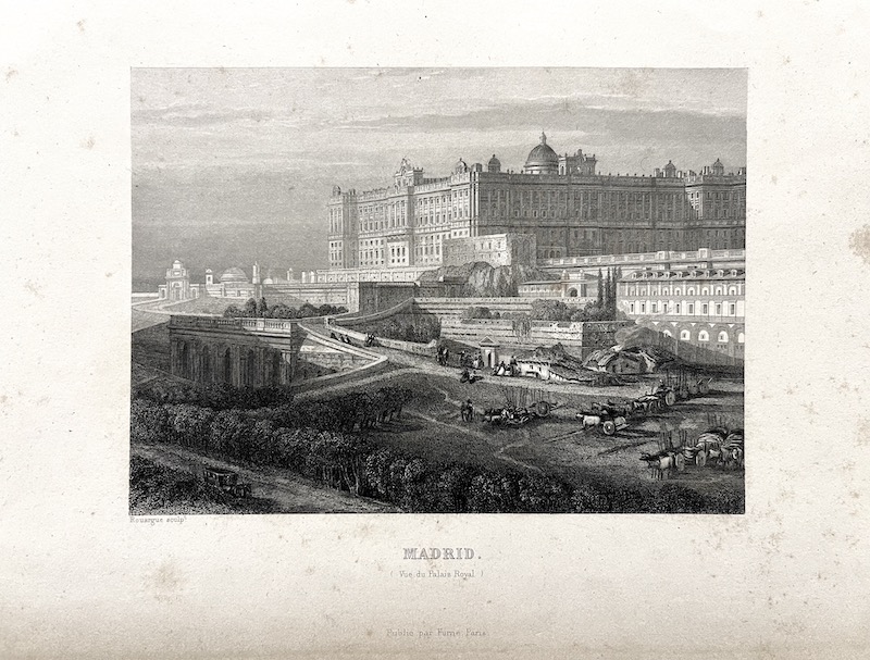 MADRID (Vue du Palais Royal)