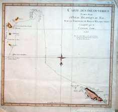 Carte des Decouvertes Faites dans L'Ocean Atlantique du Sud. Sur le Vaisseau du Roi la Resolution Commande par le capitaine Cook