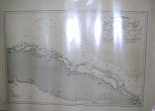 Carta Esferica de una parte de la Costa Setentrional y Meridional de la Isla de Cuba, desde Nuevitas hasta el rio Camarioca y desde Labana la Mar hasta los Jardines, con el Canal viejo de Bahama y el de Santaren