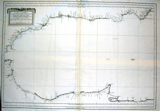 Carta Esférica desde Punta de Europa a Cabo de Gata en la Costa de Europa y desde Ceuta hasta Cabo Hone en la de Africa
