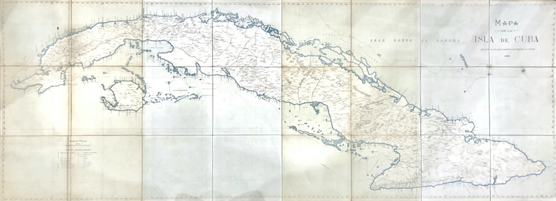 Mapa de la Isla de Cuba