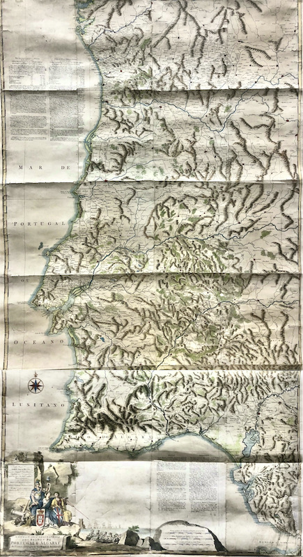 Mappa ou Carta Geographica dos Reinos de Portugal e Algarve / Mapa o Carta Geográfica de los Reinos de Portugal y Algarve