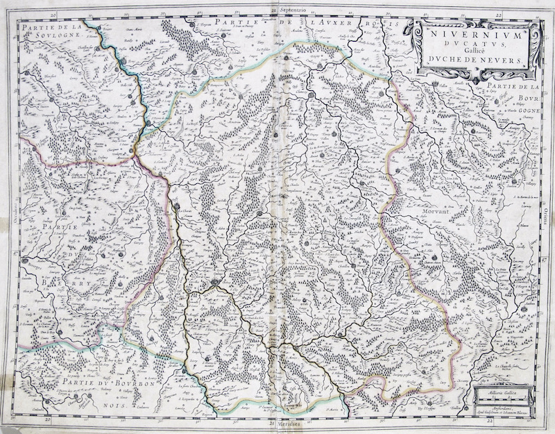 NIVERNIUM Ducatus Gallice Duche de Nevers